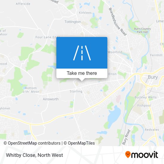 Whitby Close map