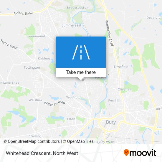 Whitehead Crescent map