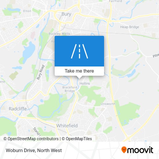 Woburn Drive map