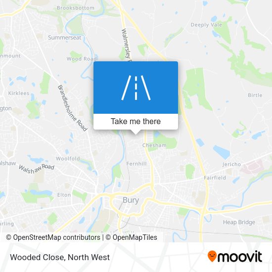 Wooded Close map