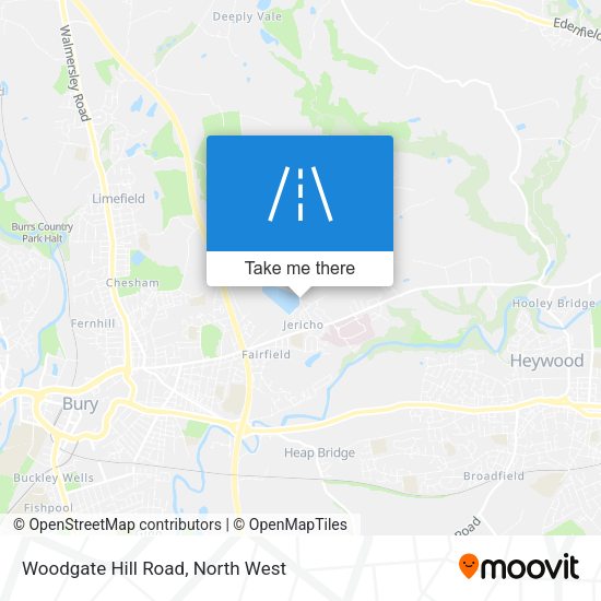 Woodgate Hill Road map