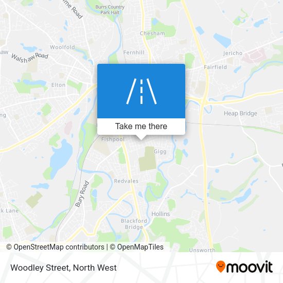 Woodley Street map