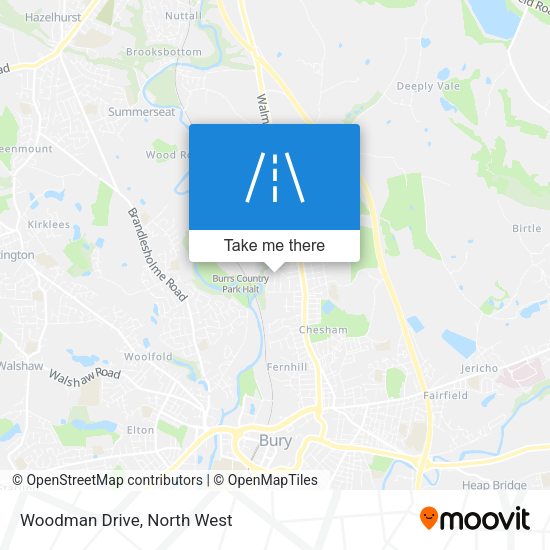 Woodman Drive map