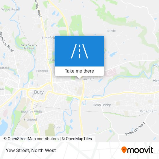 Yew Street map