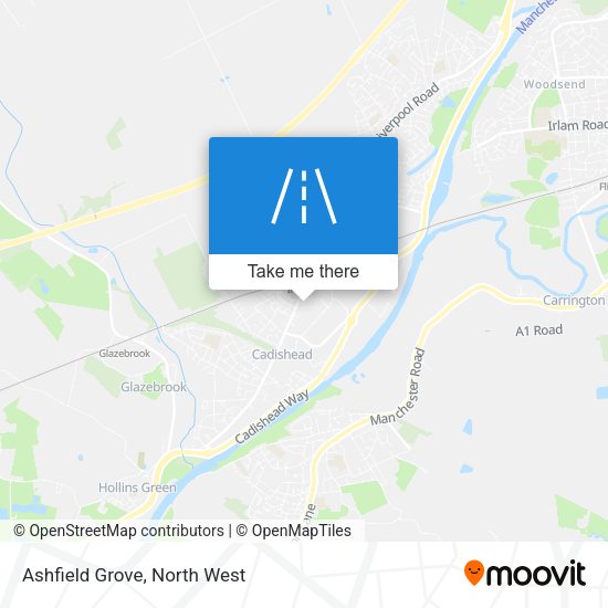 Ashfield Grove map