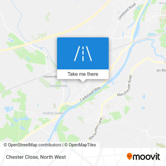Chester Close map