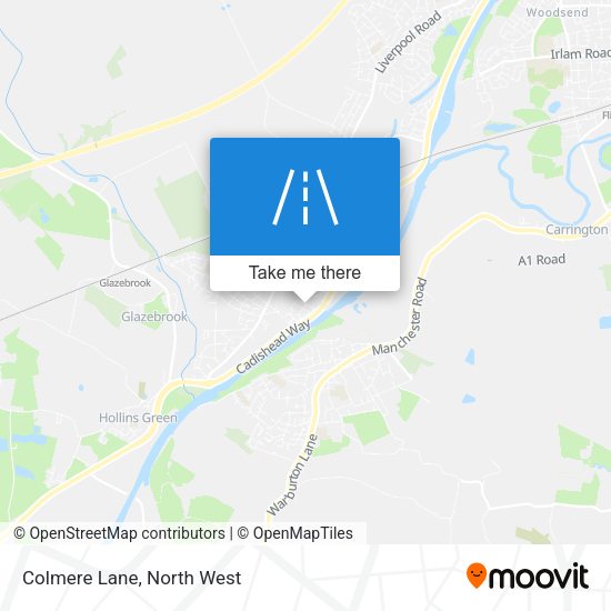 Colmere Lane map