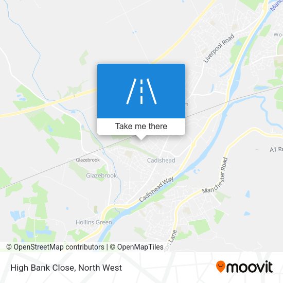 High Bank Close map