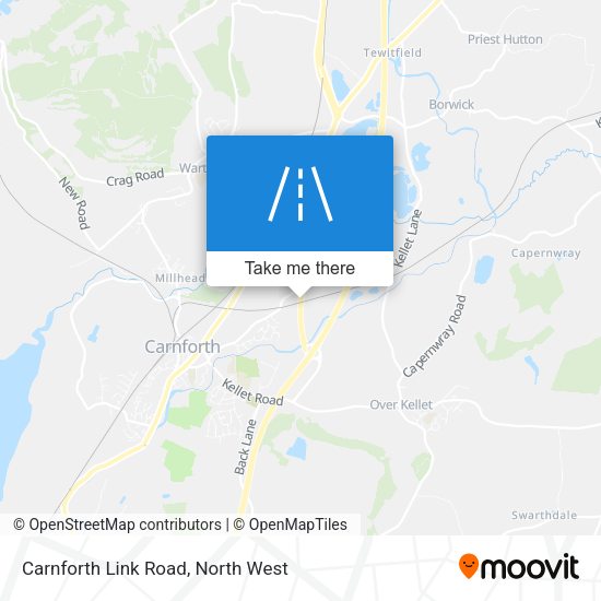 Carnforth Link Road map