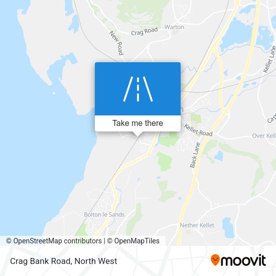 Crag Bank Road map
