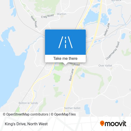 King's Drive map