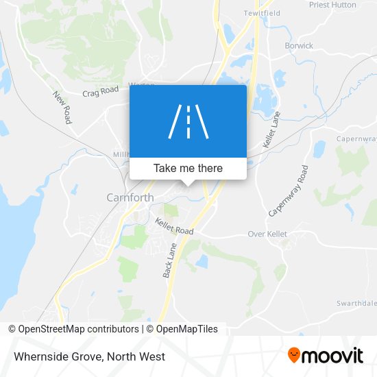 Whernside Grove map