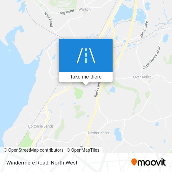 Windermere Road map