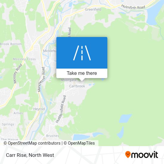Carr Rise map