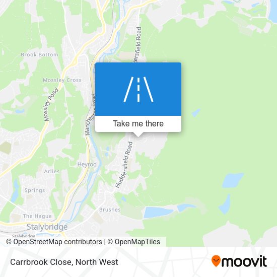 Carrbrook Close map