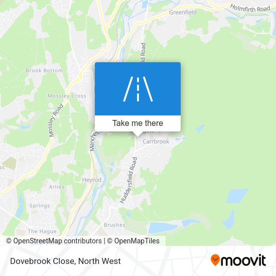 Dovebrook Close map