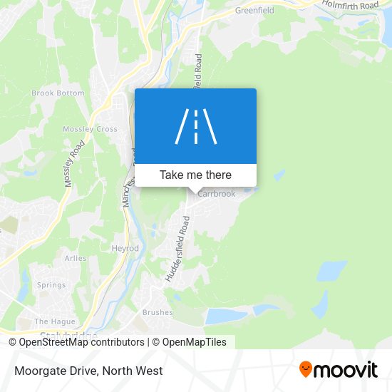 Moorgate Drive map