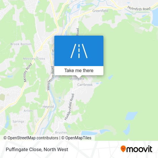 Puffingate Close map