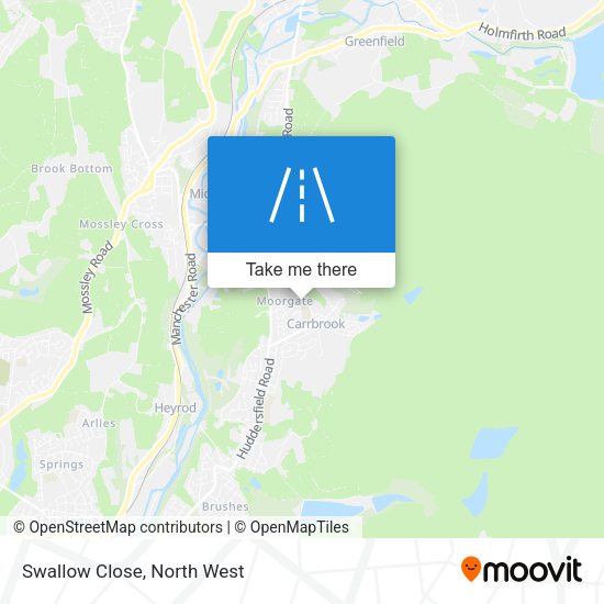 Swallow Close map