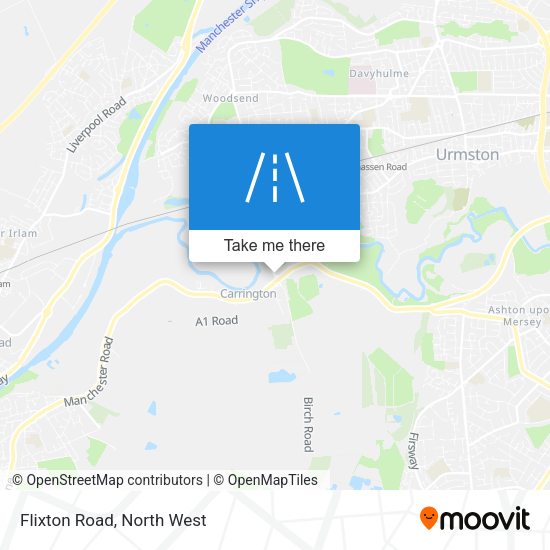 Flixton Road map