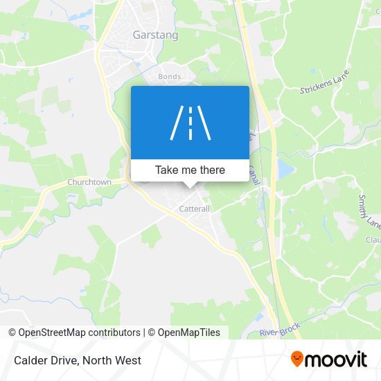 Calder Drive map