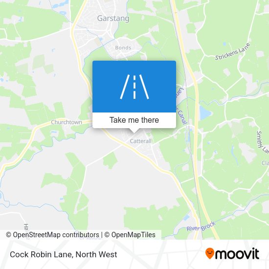 Cock Robin Lane map