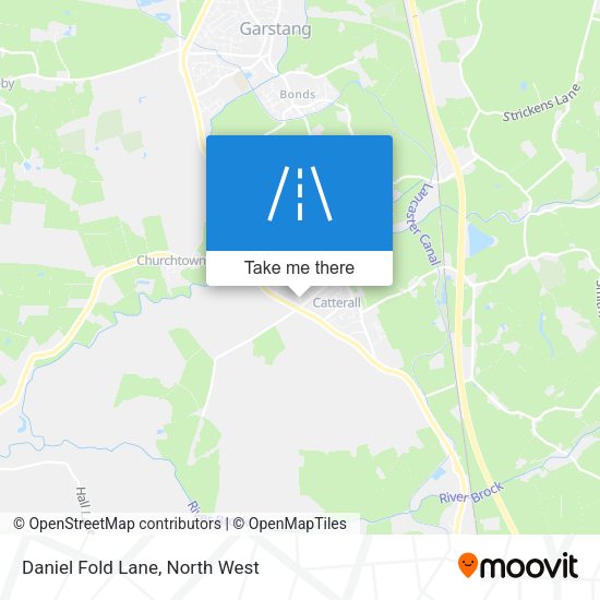 Daniel Fold Lane map