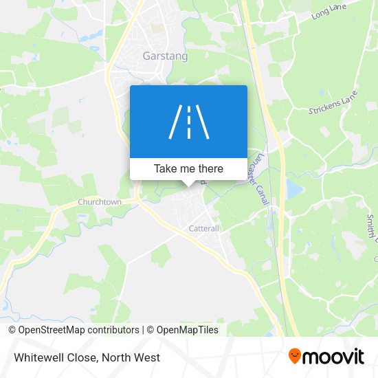 Whitewell Close map