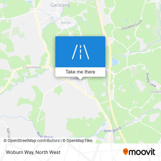 Woburn Way map