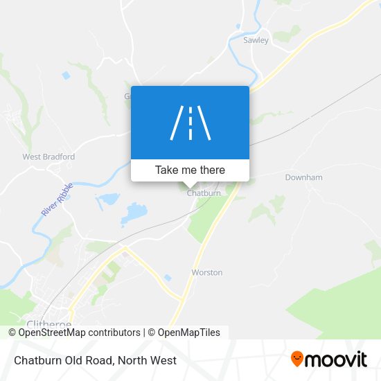 Chatburn Old Road map