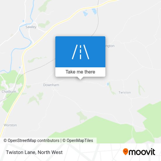 Twiston Lane map