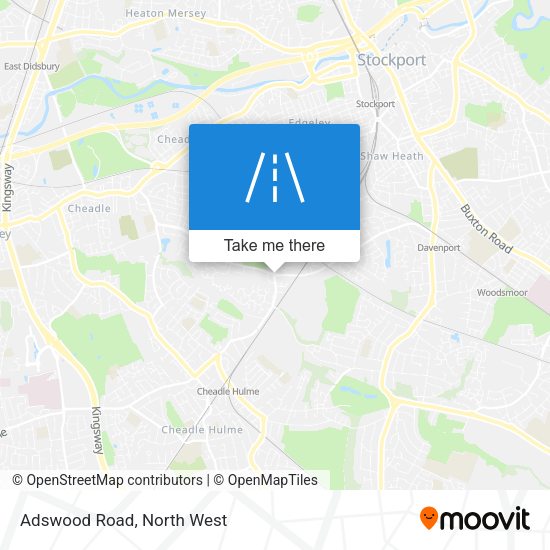 Adswood Road map