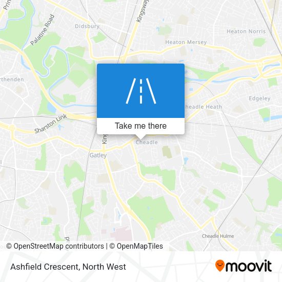 Ashfield Crescent map