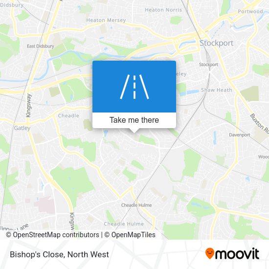 Bishop's Close map