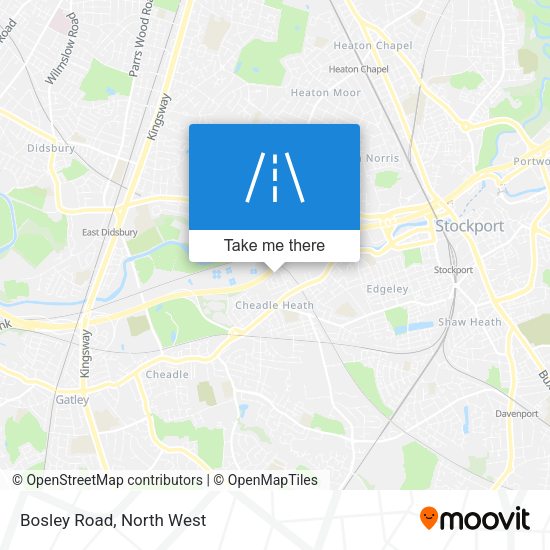 Bosley Road map