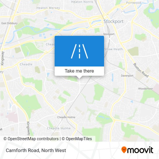 Carnforth Road map
