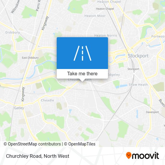 Churchley Road map