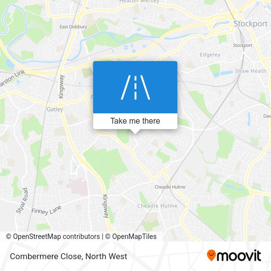 Combermere Close map