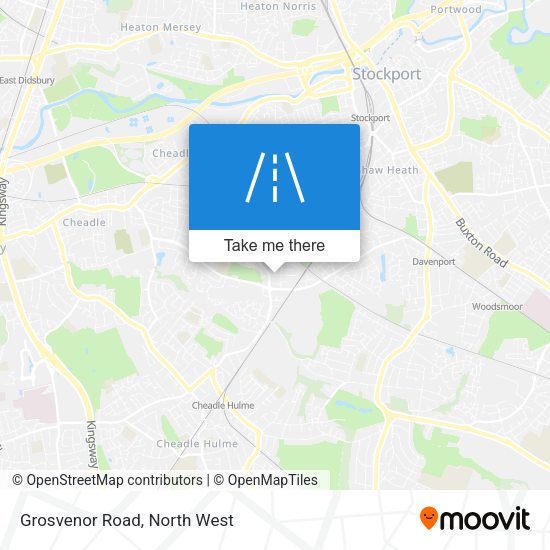 Grosvenor Road map