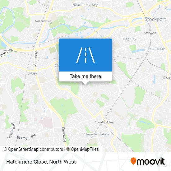 Hatchmere Close map