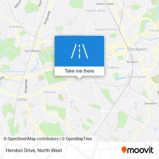 Hendon Drive map