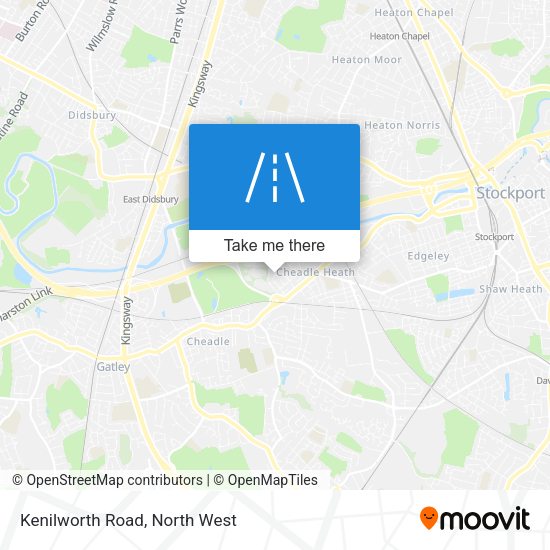 Kenilworth Road map