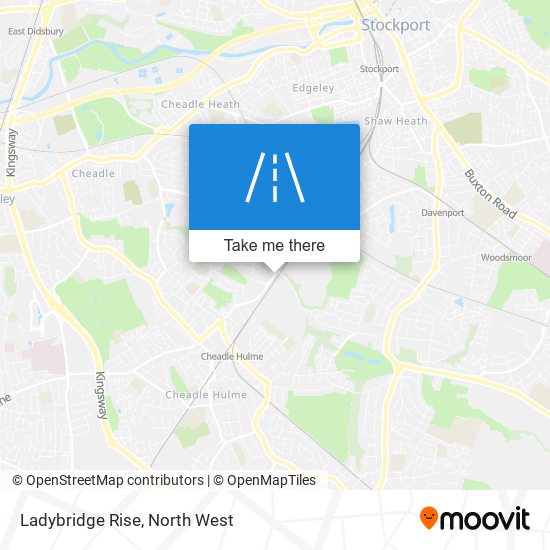 Ladybridge Rise map