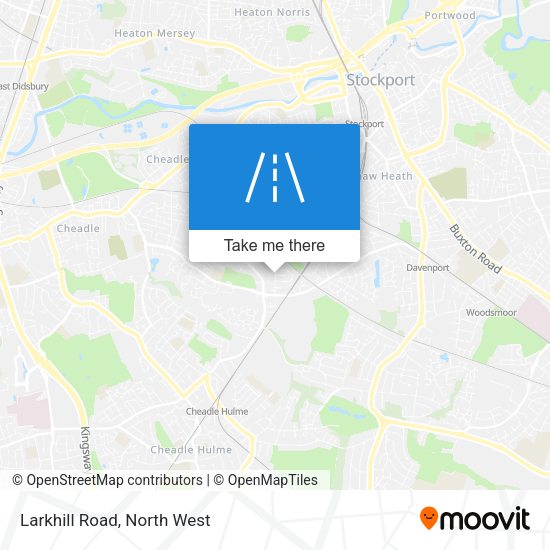 Larkhill Road map