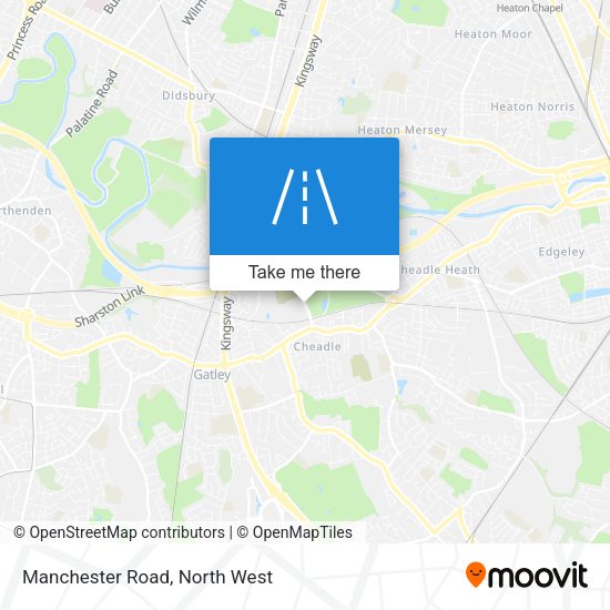 Manchester Road map