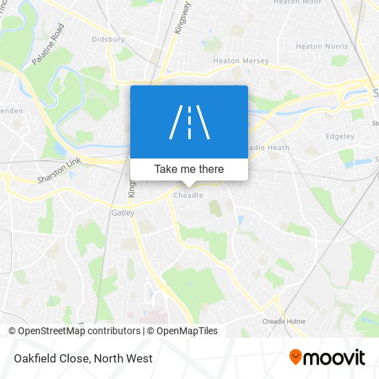 Oakfield Close map