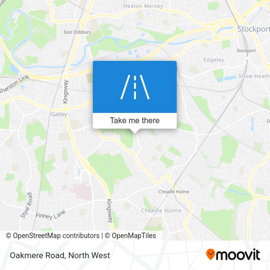 Oakmere Road map
