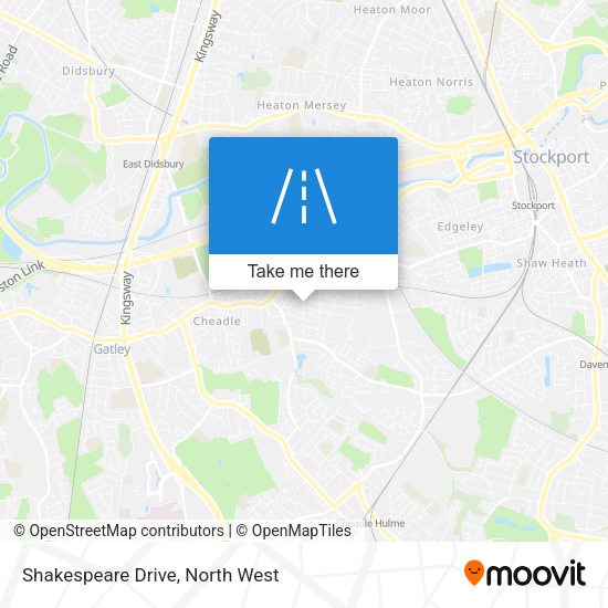 Shakespeare Drive map