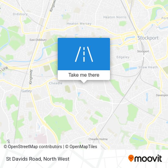 St Davids Road map