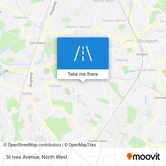 St Ives Avenue map